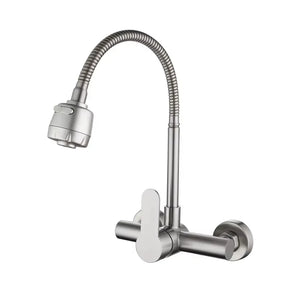 torneira gourmet flexível preta parede 3