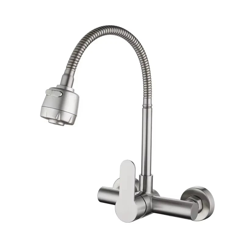 torneira gourmet flexível preta parede 3