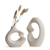 Vaso Decorativo de Porcelana Bege